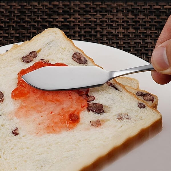 4 X Smørkniver i Rustfritt Sølvglass. Smørkniv