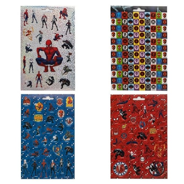 200 kpl Spiderman-tarroja. 4 arkkia