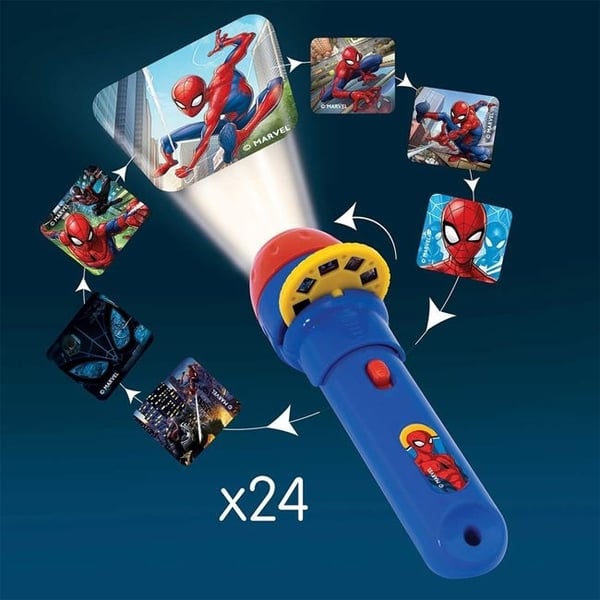 Spiderman Lommelykt projektor for barn m 24 Bilder