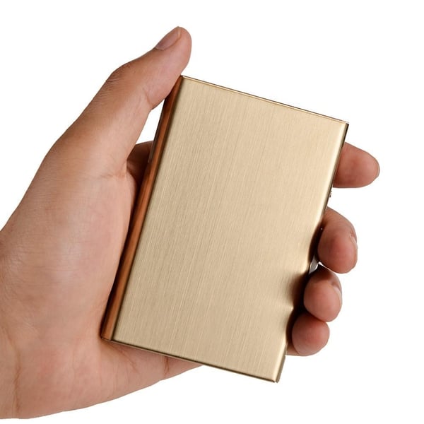 SilverGlas Eksklusiv stål Kortholder / Pung - RFID Sikker