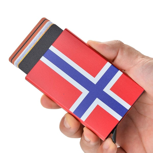 Kortholder med RFID-beskyttelse. Pop-up. 15 forskjellige farger - Mørkegrå