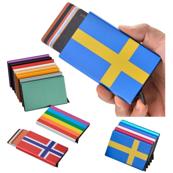 Pride Kortholder med RFID-beskyttelse. Pop-up. 15 forskellige farver Pride Kortholder med RFID-beskyttelse. Pop-up. 15 forskellige farver