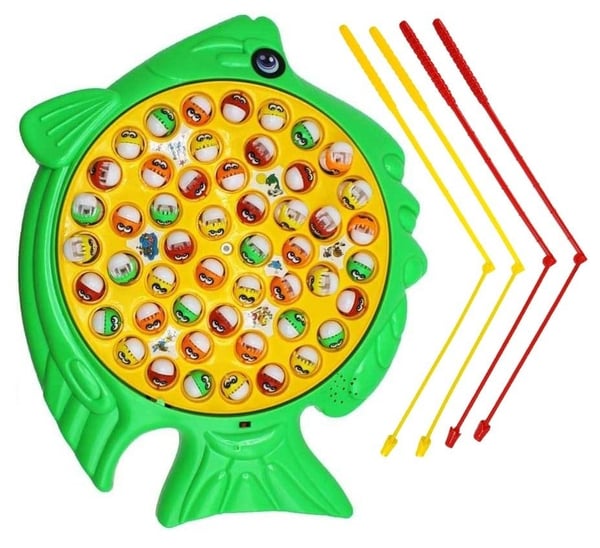 Stort Fiskespil med 50 Fisk og 4 Spillere. Selskabsspil Stort Fiskespil med 50 Fisk og 4 Spillere. Selskabsspil