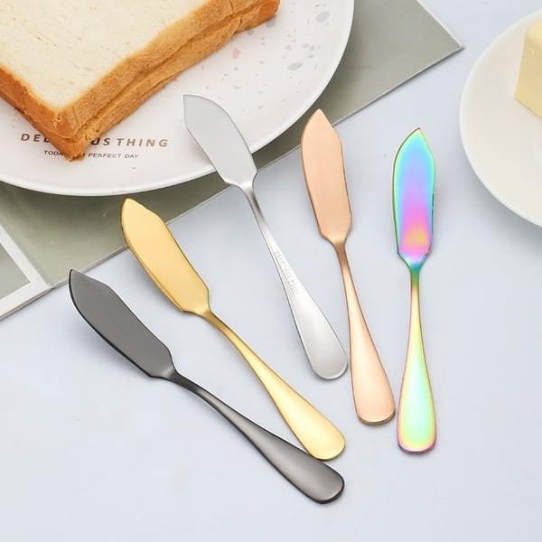 4 X Smørkniver i Rustfritt Sølvglass. Smørkniv