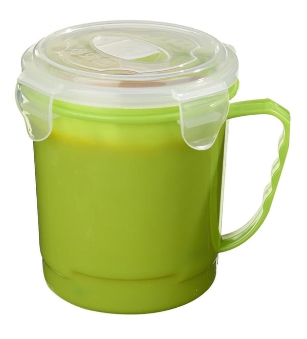 Soppmugg Mikrovågsugn m Handtag, Lock o Ventilationslock