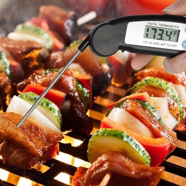 Grilltermomter - Digital Termometer i Vikbar Design