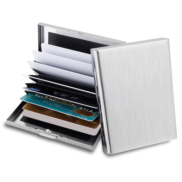 10 Rom XL Design Rustfritt Kortholder for minst 10 kort