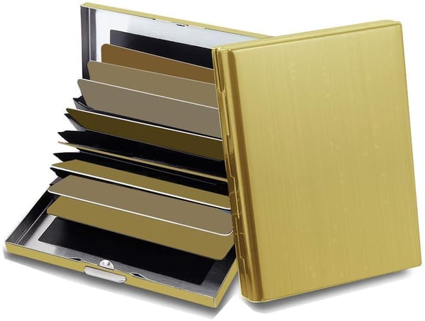 10 Rom XL Design Rustfritt Kortholder for minst 10 kort