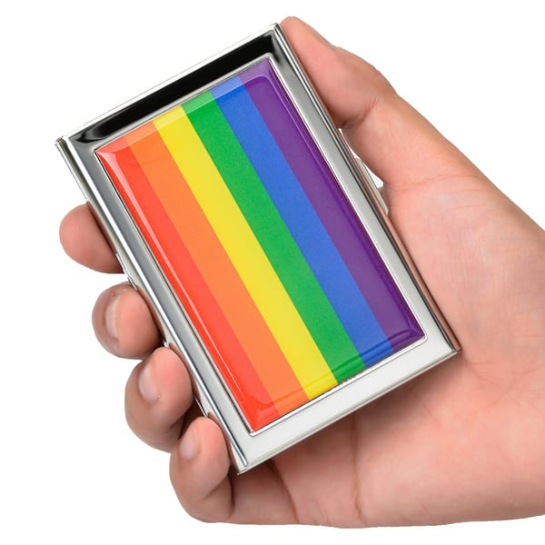 Pride Exclusive korttikotelo. Ruostumaton RFID
