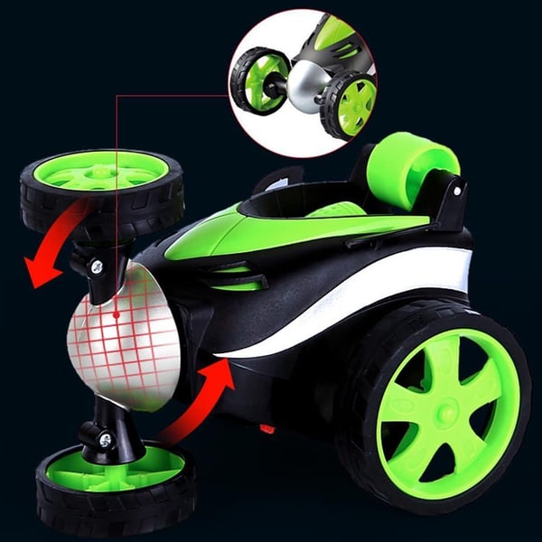 Radio-ohjattava Stunt-auto pyörii 360 astetta. Alkaen 10-vuotiaille