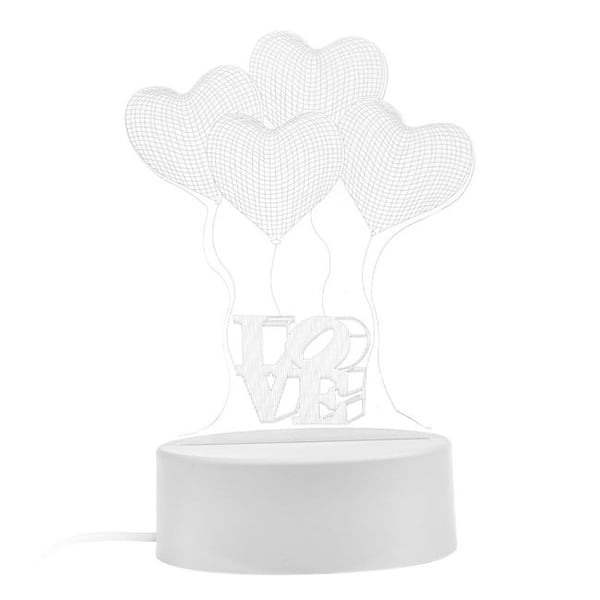 3D Sydämet \"LOVE\" Led Yövalo . USB-virta