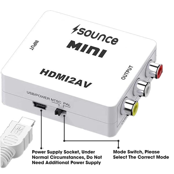 HDMI - AV/RCA 1080P Signaalimuunnin Universal