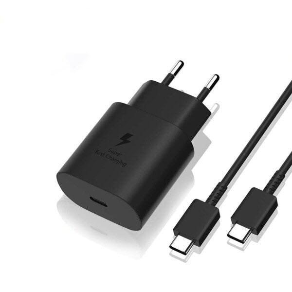 Pikalaturi iPhone 15 / 16 ja Samsungille 2 metrin USB-C - USB-C -kaapelilla
