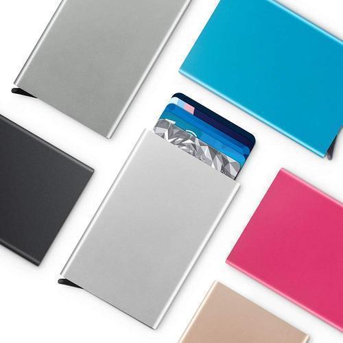 Card holder Aluminum compartment with RFID protection