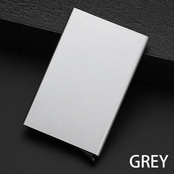 Card holder Aluminum compartment with RFID protection