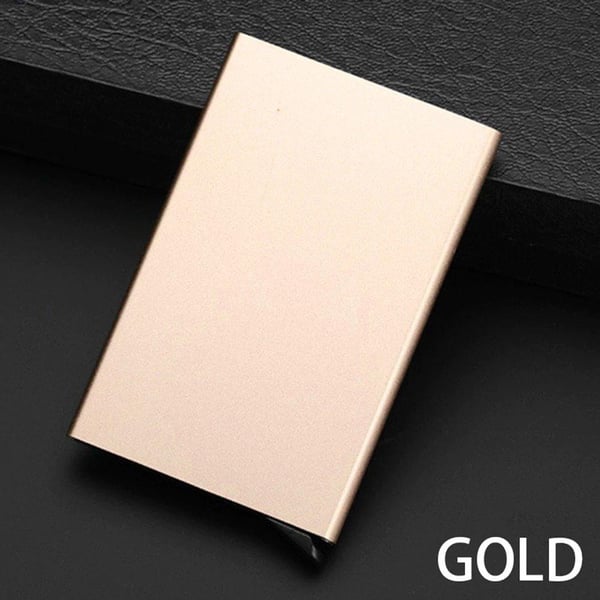 Card holder Aluminum compartment with RFID protection