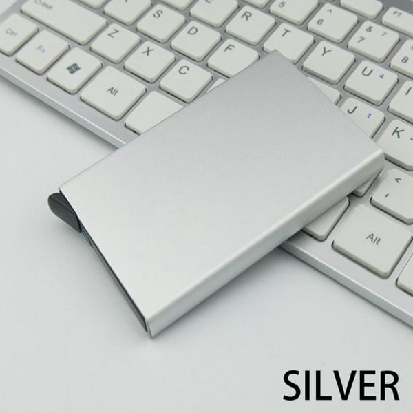 Card holder Aluminum compartment with RFID protection