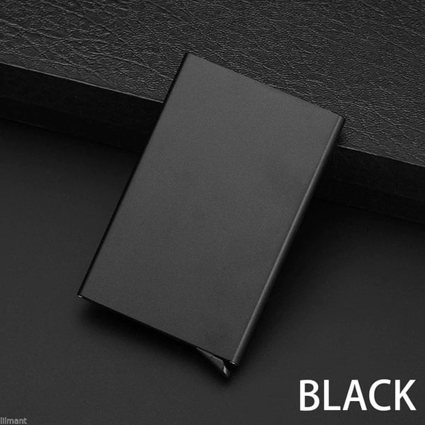 Card holder Aluminum compartment with RFID protection