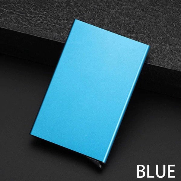 Card holder Aluminum compartment with RFID protection
