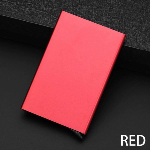 Card holder Aluminum compartment with RFID protection
