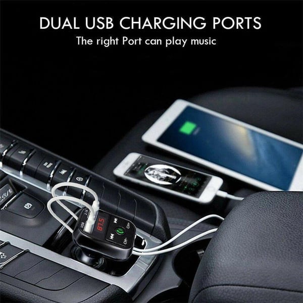 FM X10 Transmitter with Bluetooth Handsfree 4 in 1 Black