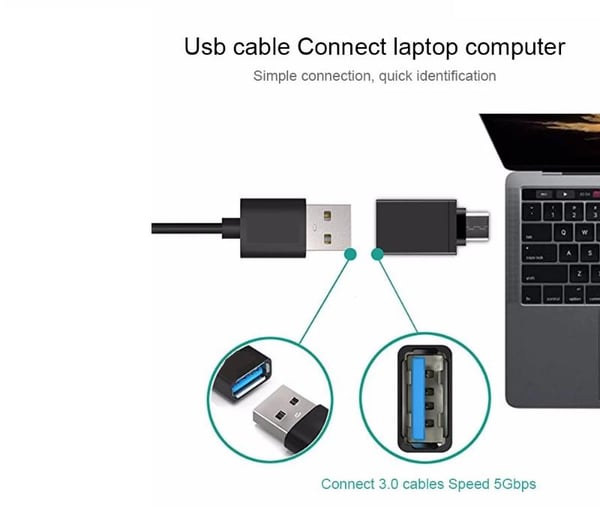 Supersnabb USB C - USB 3.0 -sovitin