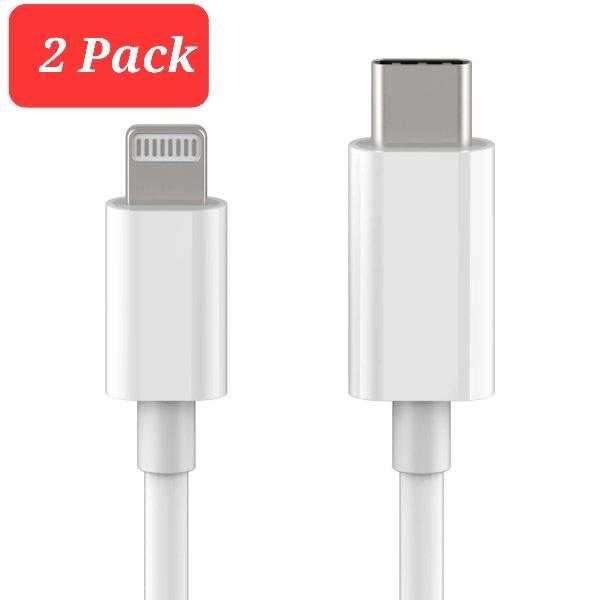 2 kpl USB-C–Lightning-kaapeli iPhone-pikalaturi 2 metriä