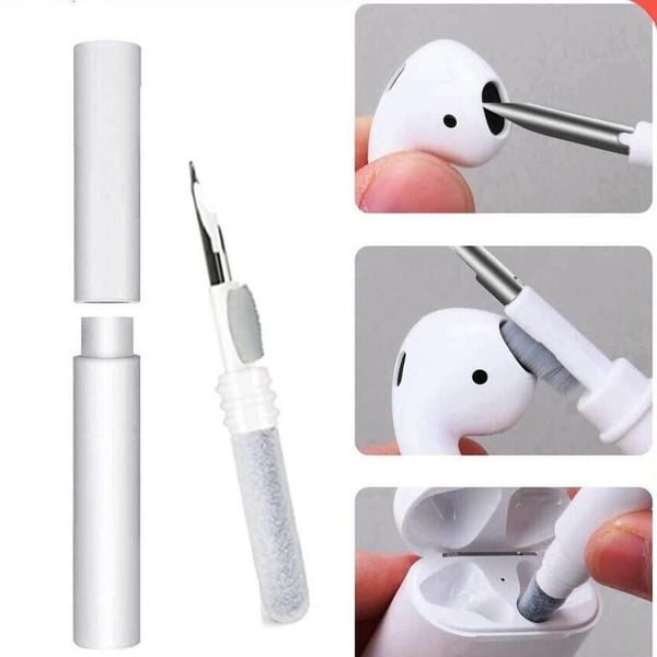 2kpl Monitoiminen puhdistussarja AirPods-kuulokkeille ja puhelimille