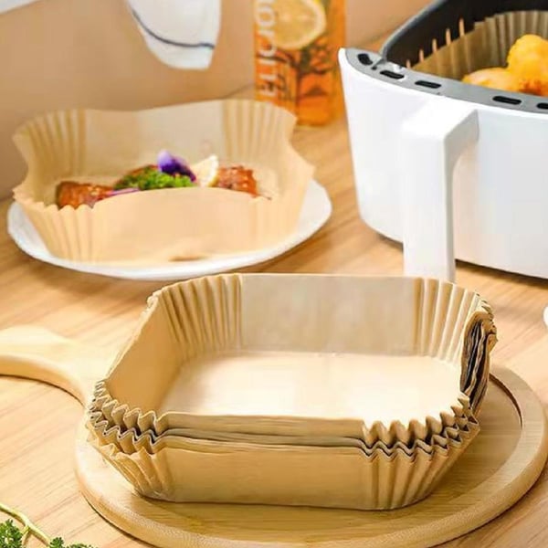 Square 100 Pack Air Fryer Papper för Air fryer 20 X 20 cm Square 100 Pack Air Fryer Papper för Air fryer 20 X 20 cm