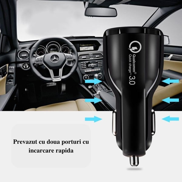 Autolaturi Fast Charge 3.0 iOS/Android 35W