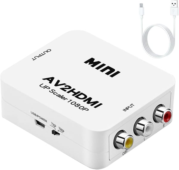 RCA AV - HDMI-muunnin / Adapteri 1080P Universal Musta