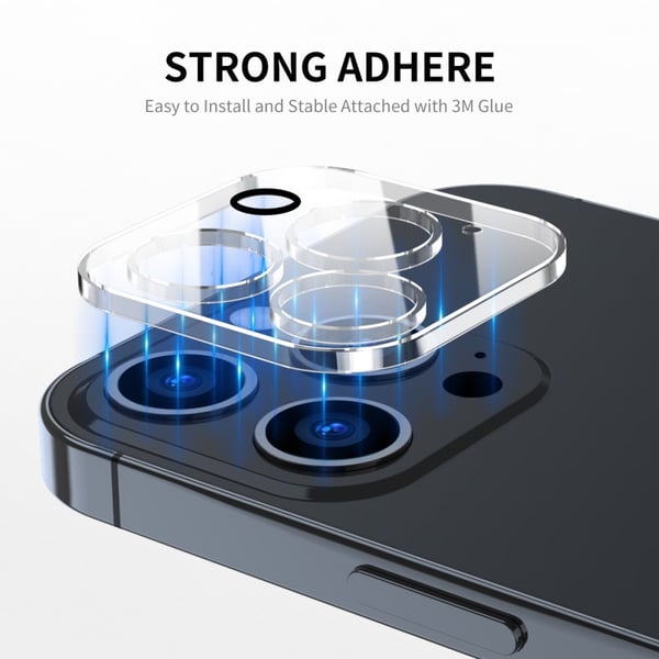 SKALO iPhone 15 Pro 3D Karkaistu Lasi kameroille