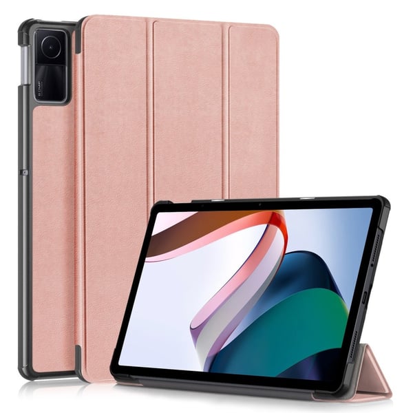 SKALO Xiaomi Redmi Pad SE Trifold Flip Cover - Rosa guld SKALO Xiaomi Redmi Pad SE Trifold Flip Cover - Rosa guld