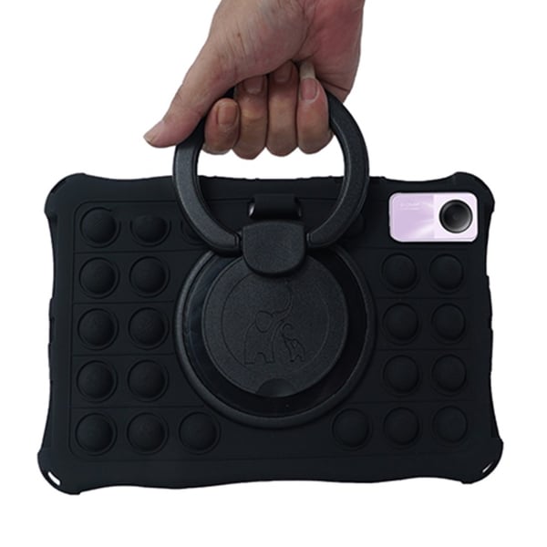 SKALO Xiaomi Redmi Pad SE Stødresistent Armor Popit silikone Cover - Sort