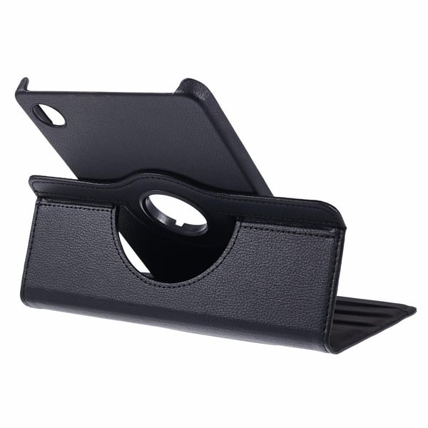 SKALO Samsung Tab A9 360 Litchi Flip Cover - Sort