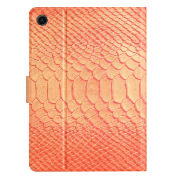 SKALO Samsung Tab A9 Croco PU-læder Flip Cover - Orange