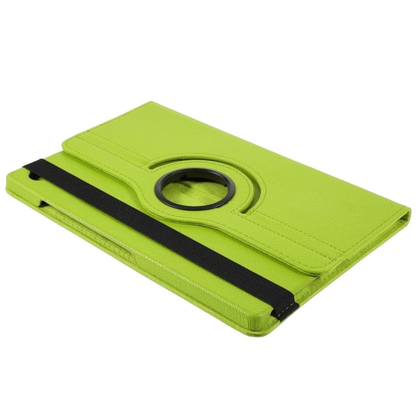 SKALO Samsung Tab A9+ 360 Litchi Suojakotelo - Vihreä