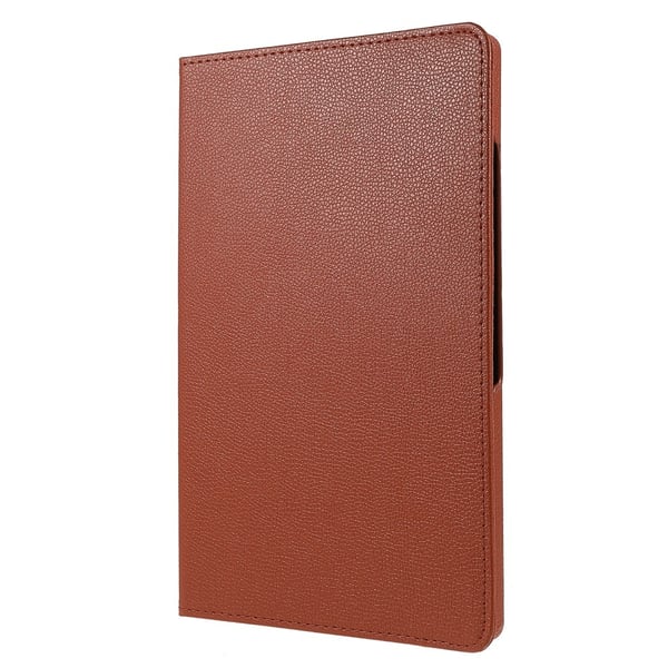 SKALO Samsung Tab A9+ 360 Litchi Flip Cover - Brun