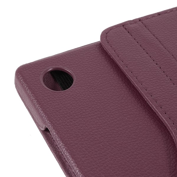 SKALO Samsung Tab A9+ 360 Litchi Flip Cover - Lilla