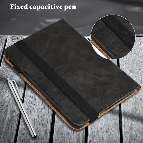 SKALO Samsung Tab A9+ PU-læder Flip Cover - Sort
