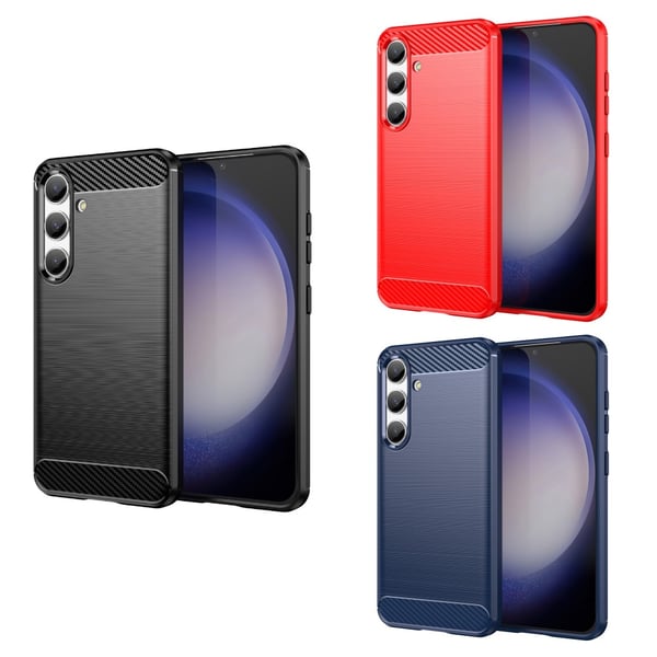 SKALO Samsung S24 Armor Carbon Stødsikker TPU-cover