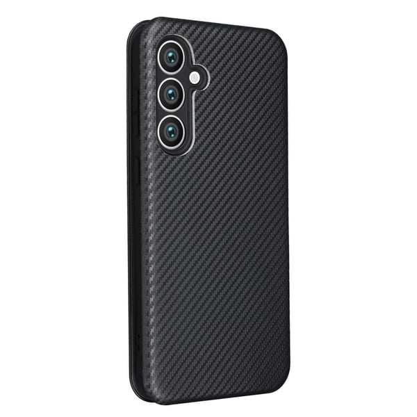 SKALO Samsung S23 FE Carbon Fiber Pungetui - Sort