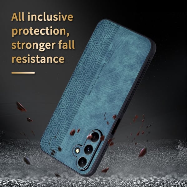 SKALO Samsung A15 4G AZNS PU læder Cover - Brun