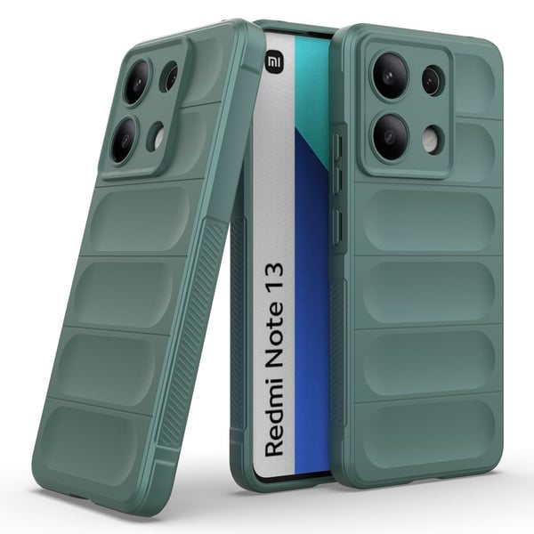 SKALO Xiaomi Redmi Note 13 4G Rugged Bumpers TPU-Cover - Grøn