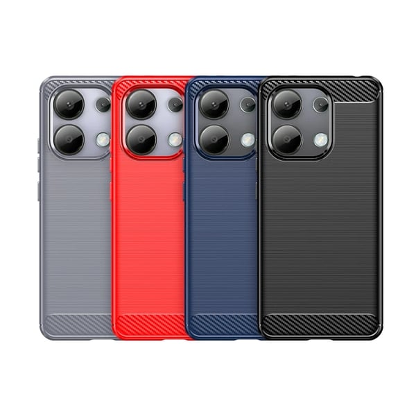 SKALO Xiaomi Redmi Note 13 5G Armor Carbon Stødsikker TPU-cover