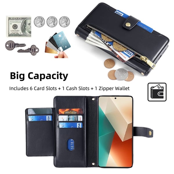 SKALO Xiaomi Redmi Note 13 5G Evelope Clutch 8-RUM - Sort
