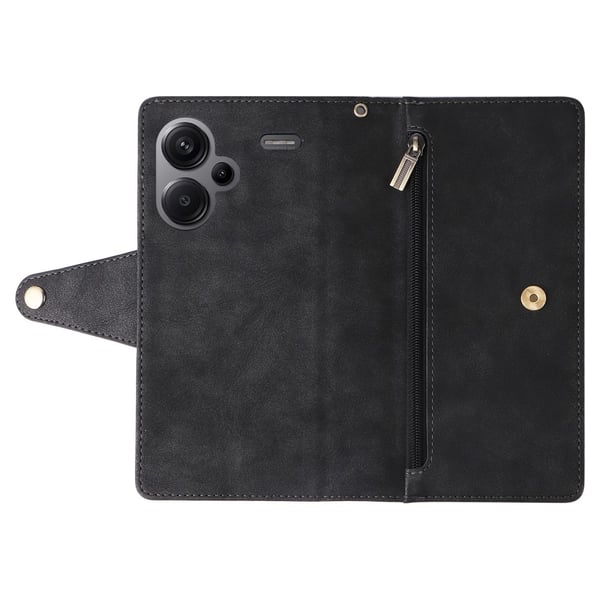 SKALO Xiaomi Redmi Note 13 Pro+ 10-RUM Flip Cover - Sort
