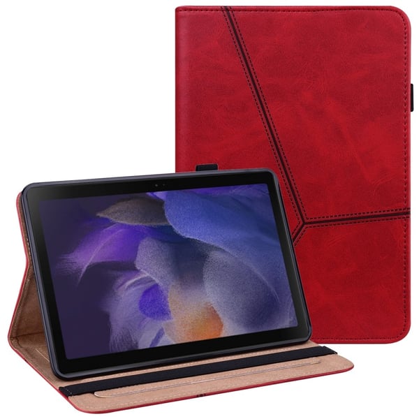 SKALO Samsung Tab A8 PU-læder Flip Cover - Rød
