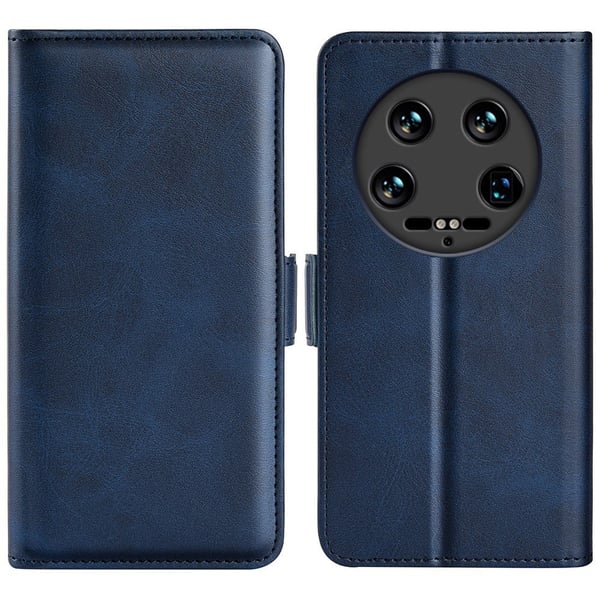 SKALO Xiaomi 14 Ultra 5G Premium Wallet Flip Cover - Blå