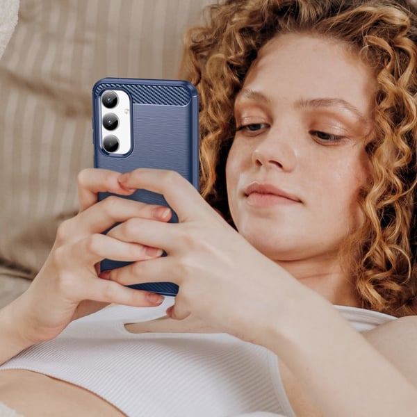 SKALO Samsung A35 5G Armor Carbon Stødsikker TPU-cover